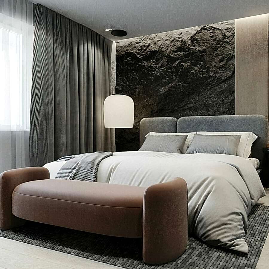 Дизайн интерьера ЖК Квартал "Школьный" Дизайн спальни интерьера ЖК Квартал "Школьный"